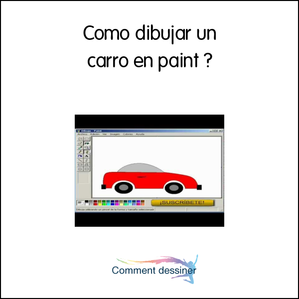 Como dibujar un carro en paint